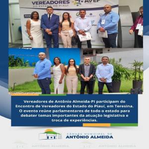 Parlamentares do município de Antônio Almeida participam de Encontro de Vereadores em Teresina Parlamentares do município de Antônio Almeida participam de Encontro de Vereadores em Teresina