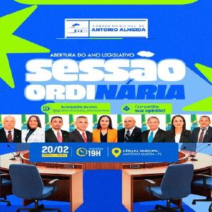 INÍCIO DO ANO LEGISLATIVO 2026